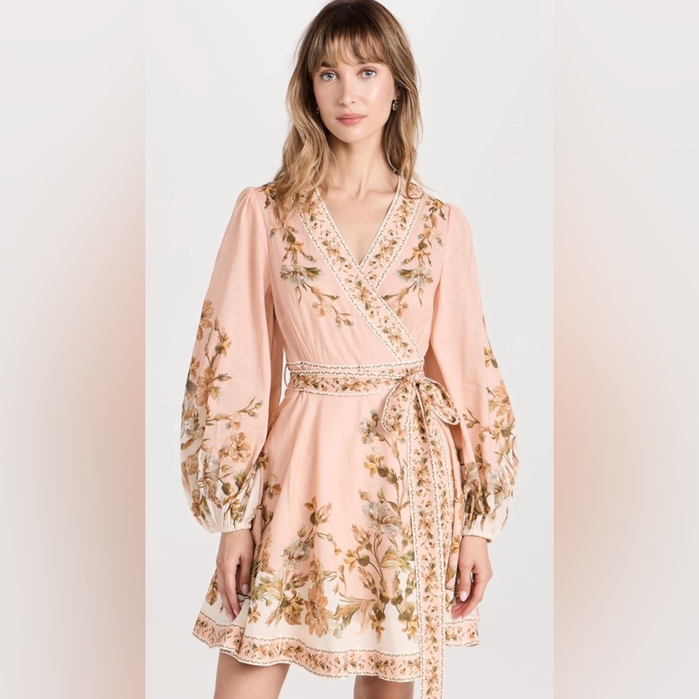 Zimmerman Chintz floral-print Wrap Dress size 1 NEW